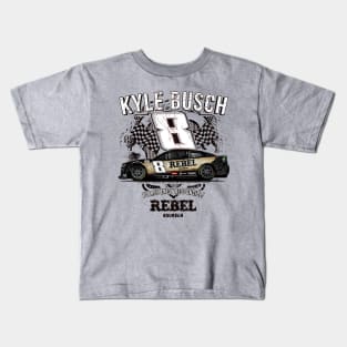 Kyle Busch Rebel Bourbon Car Kids T-Shirt